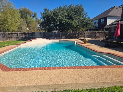 Pool installation completed work.