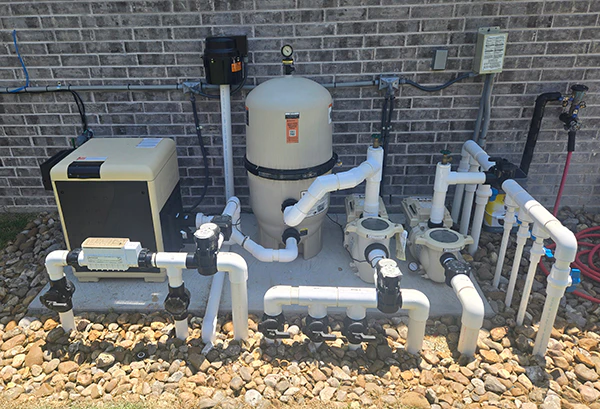 Pool equipment pump and electric.