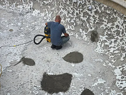 Pool restoration before photo