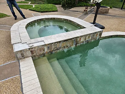 Pool restoration before photo