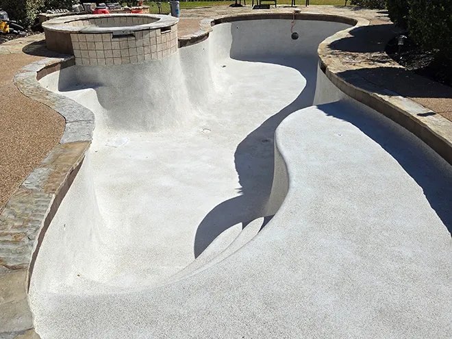Pool restoration after photo